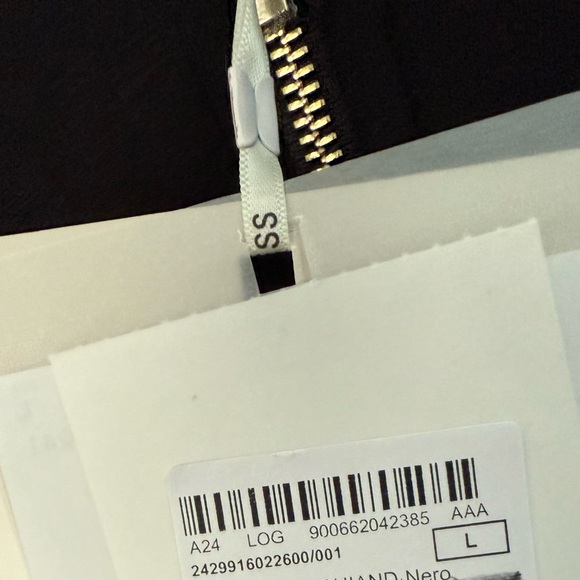 S Max Mara Zip Bomber Jacket Black - Size Large - Picture 6 of 6